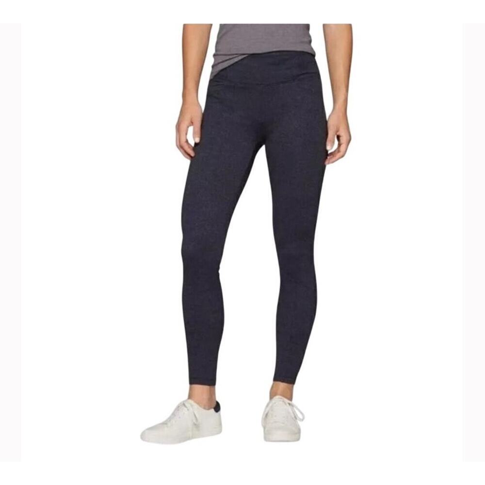 Athleta Herringbone Metro High Waisted Legging Size S 73371 Navy/Black